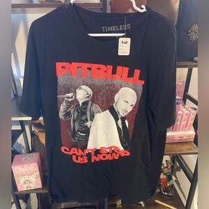 Black Pitbull Graphic T-Shirt